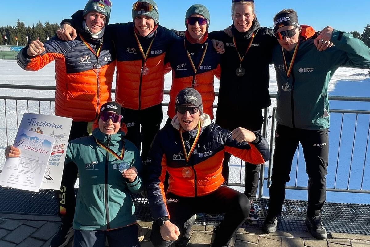 Die Silber-Staffel von Finsterau nach der Siegerehrung