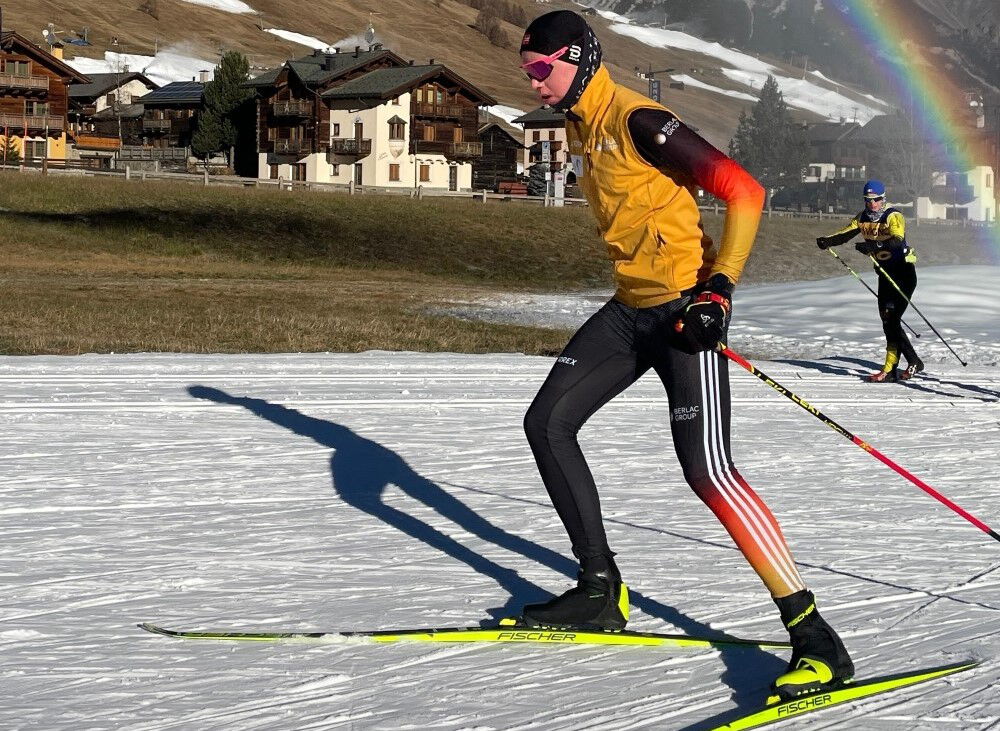 Max Long beim Training in Livigno