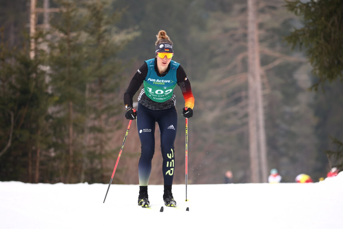 Kathrin Marchand bei der WM in Toblach. Foto: Marcus Hartmann / Gate3 Photo Agency