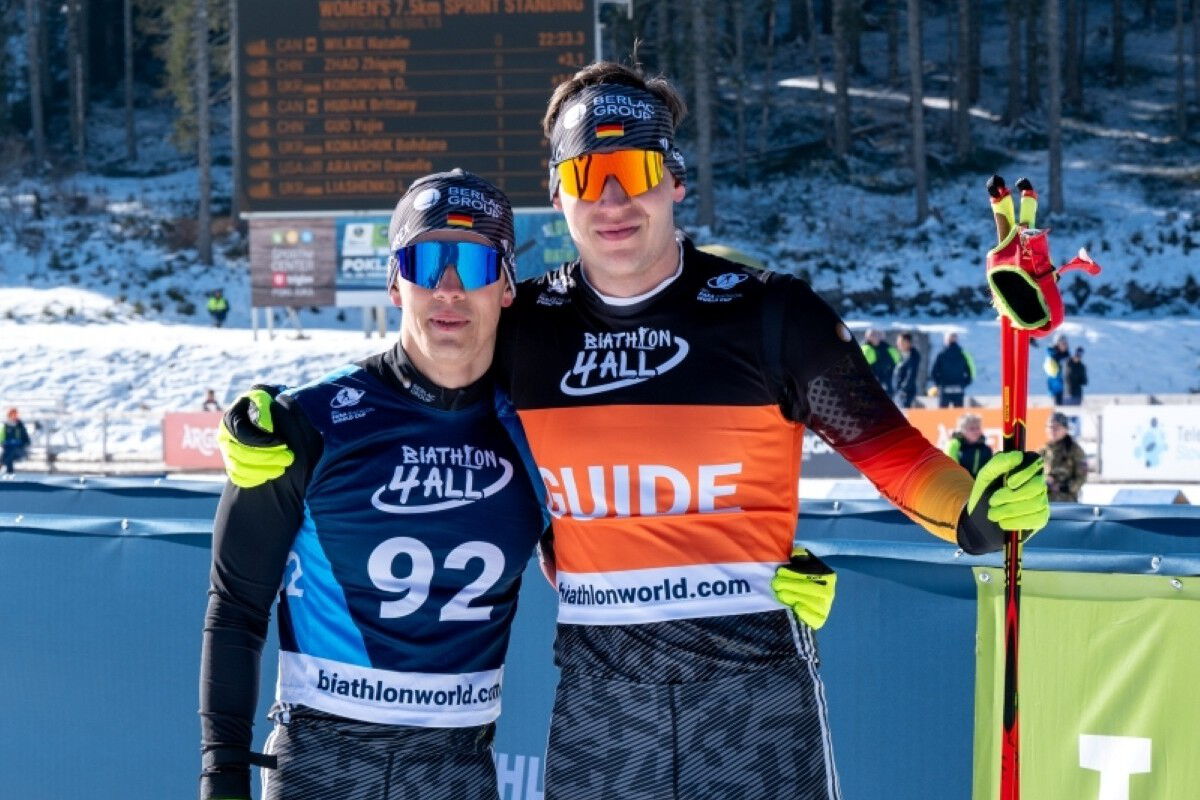 Nico Messinger und Robin Weidner bei den Paralympics 2022 in Peking, Foto: Ralf Kuckuck / DBS